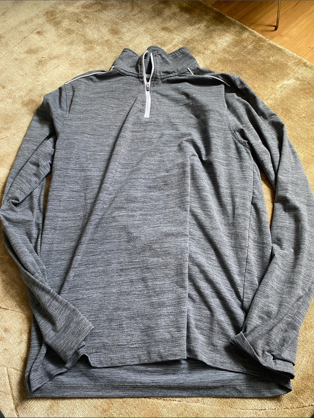 J. Crew Gray Quarter-Zip Pullover